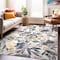 World Rug Gallery Vintage Modern Floral Gray/Yellow/Ivory Area Rug 5'x7' 2075CREAM5X7 - alternate 2